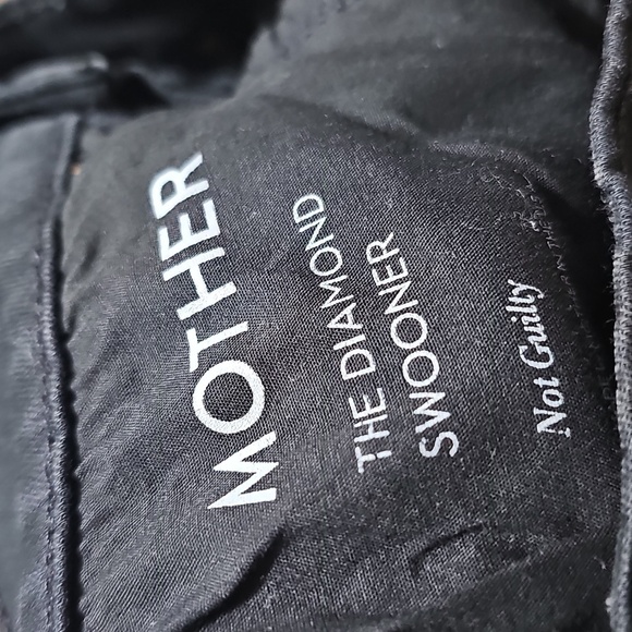Mother‎ The Diamond Swooner Black Skinny High-Waisted Jeans Size 24 - Picture 4 of 8
